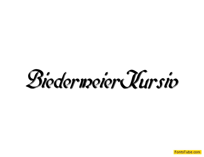 Biedermeier Kursiv Font