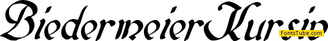 Biedermeier Kursiv Font
