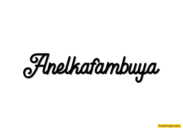 Anelka Fambuya Font