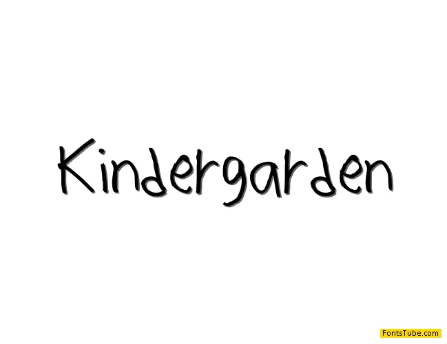 Kindergarden Font