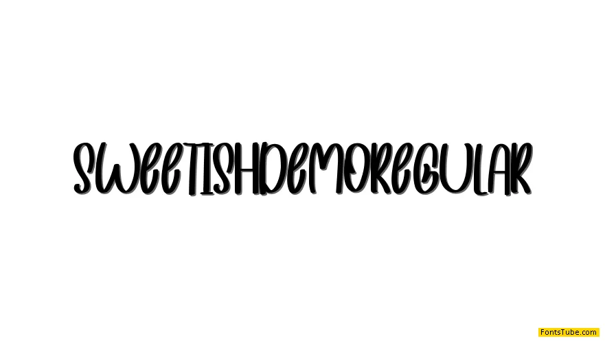 Sweetish Demo Font
