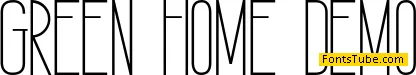 GREEN HOME Font