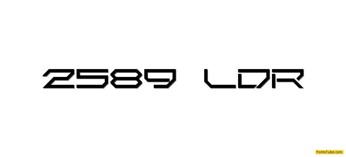 2589 LDR Font