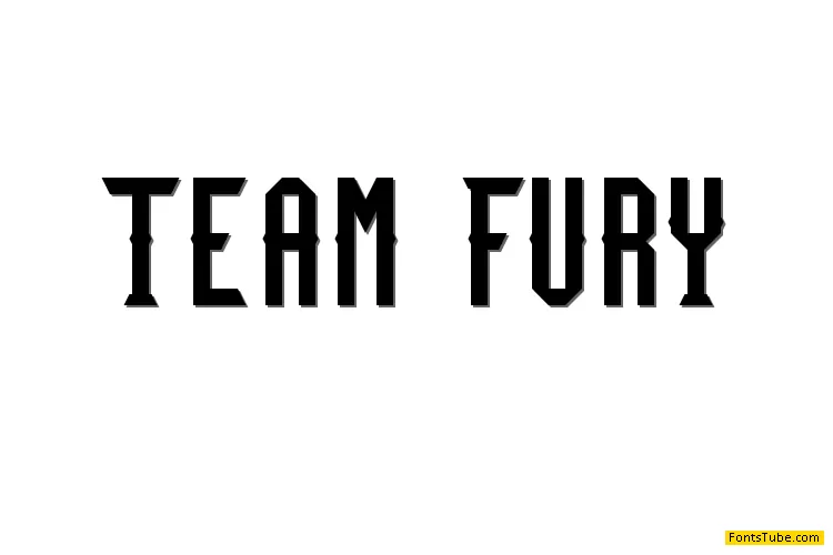 Team Fury Font