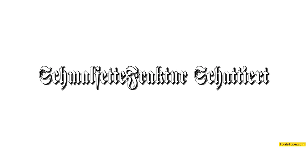Schmalfette Fraktur Font Family
