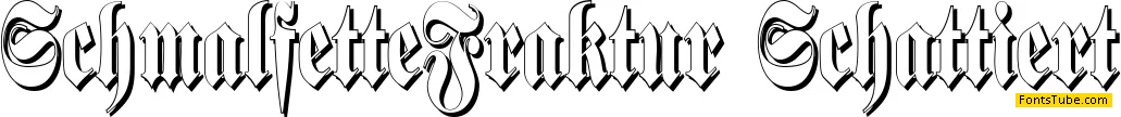 Schmalfette Fraktur Font Family