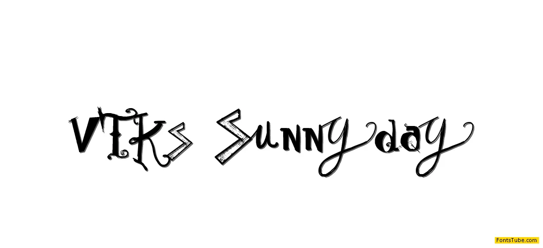 Vtks Sunny Day Font