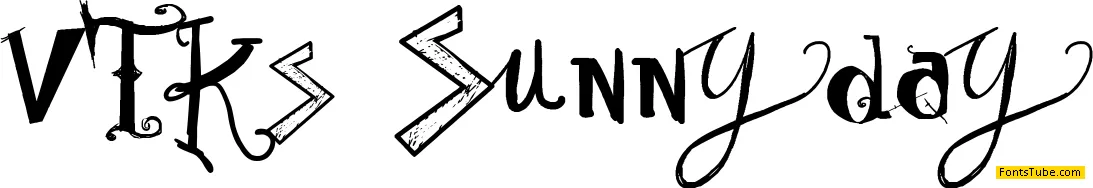 Vtks Sunny Day Font