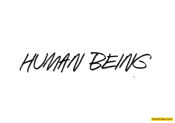 Human Being Font