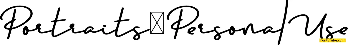 Portraits Font