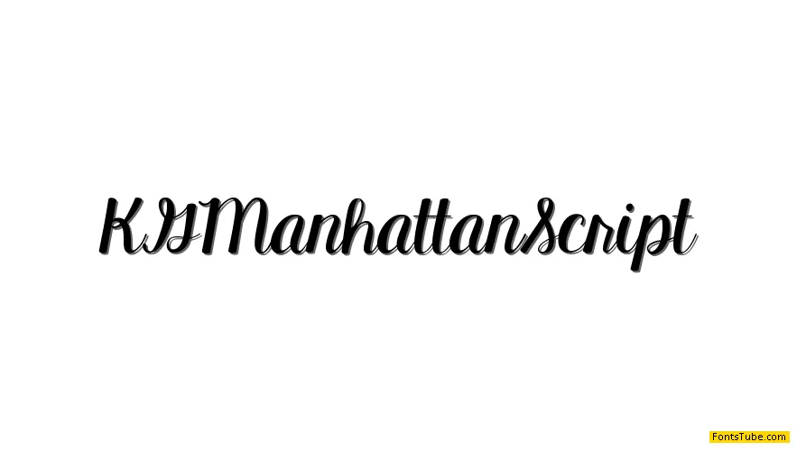 KG Manhattan Script Font