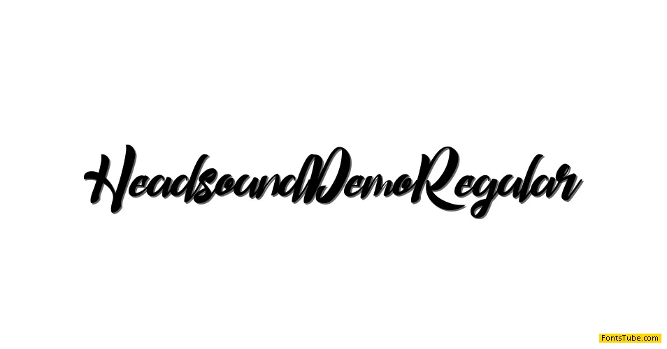 Headsound Demo Font