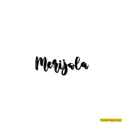 Merijola - personal use Font