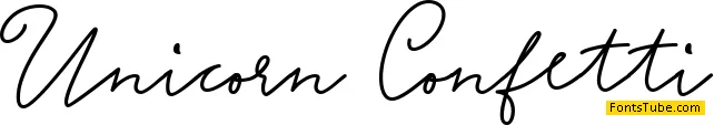 Unicorn Confetti Font
