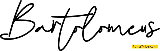 Bartolomeus - Personal use Font