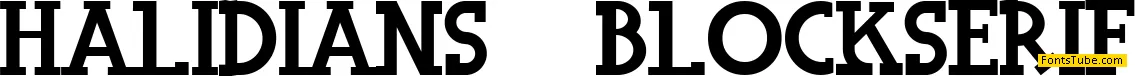 Halidians Blockserif Font