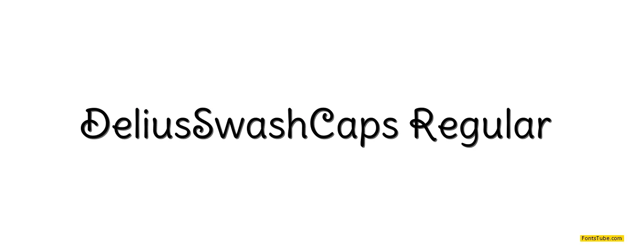 Delius Swash Caps Font