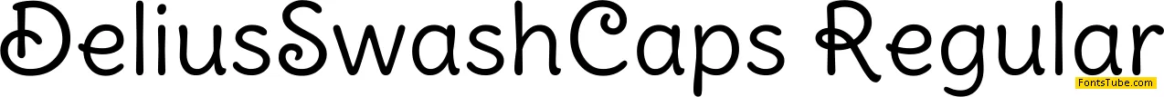 Delius Swash Caps Font