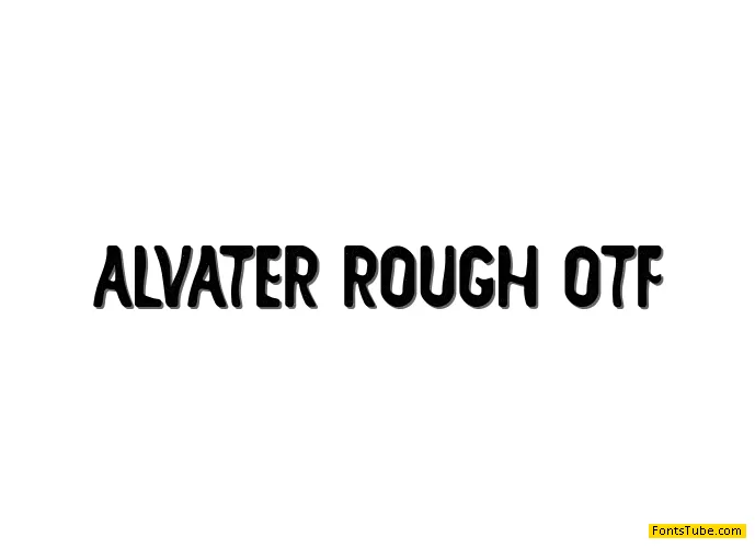 ALVATER Rough Font