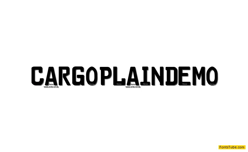 Car-Go Plain 3.1 Demo Font