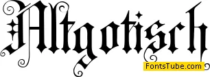 CAT Altgotisch Font