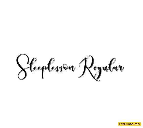 Sleeplesson Font Family