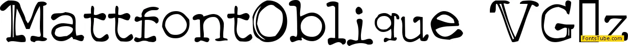 Mattfont