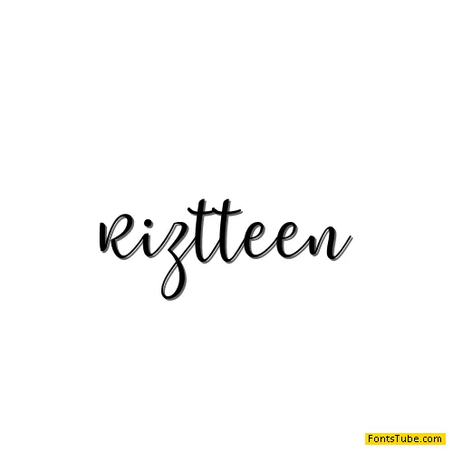 Riztteen Font