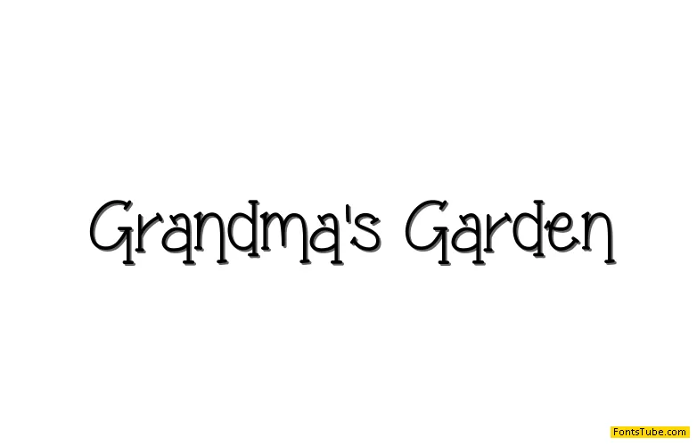 Grandma's Garden Font