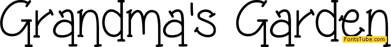 Grandma's Garden Font
