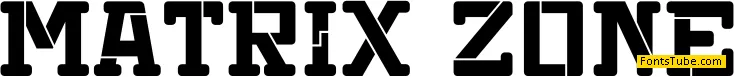 Matrix Zone Font