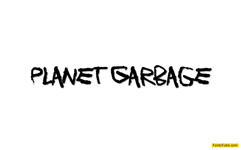 Planet Garbage Font