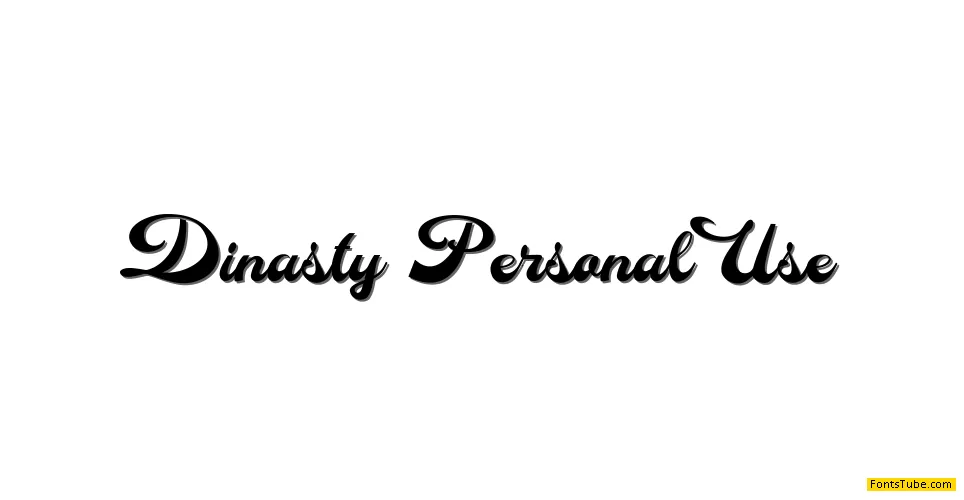 Dinasty Personal Use Font