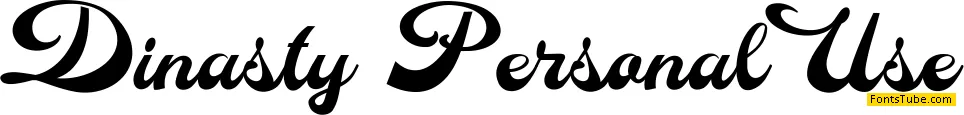 Dinasty Personal Use Font