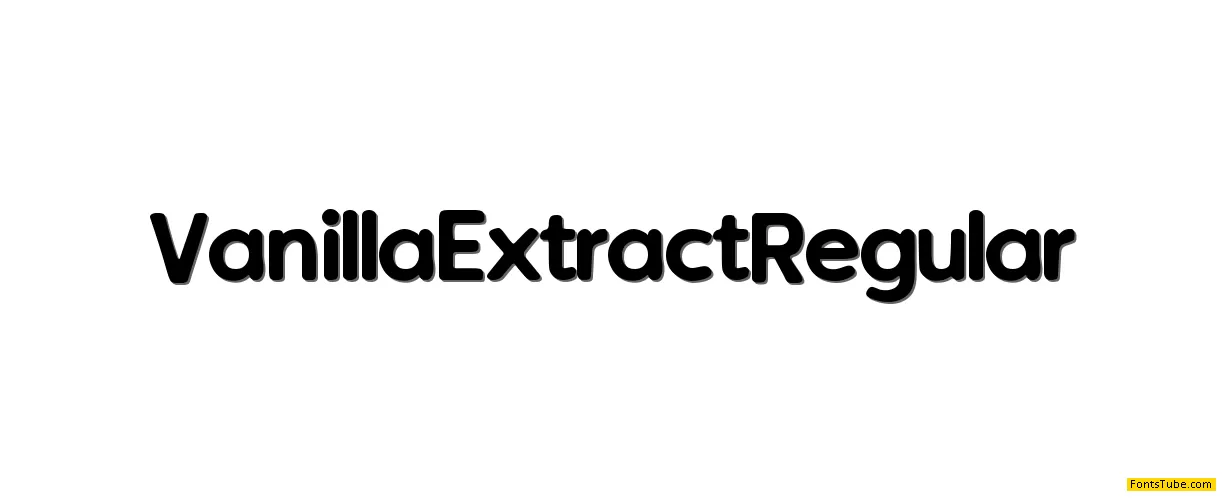 Vanilla Extract Font
