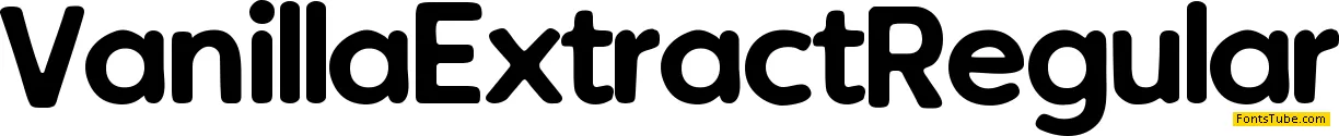 Vanilla Extract Font