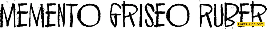 Memento Griseo Ruber Font