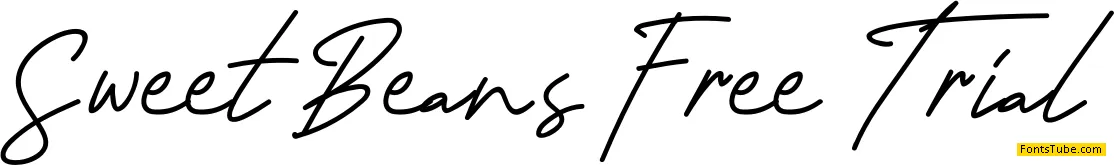 Sweet Beans Free Trial Font