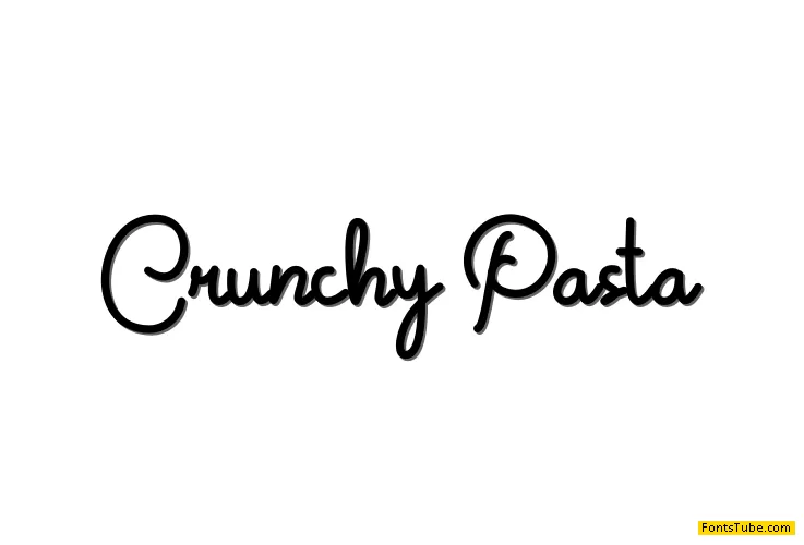 Crunchy Pasta Font
