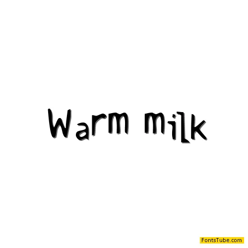 Warm milk Font
