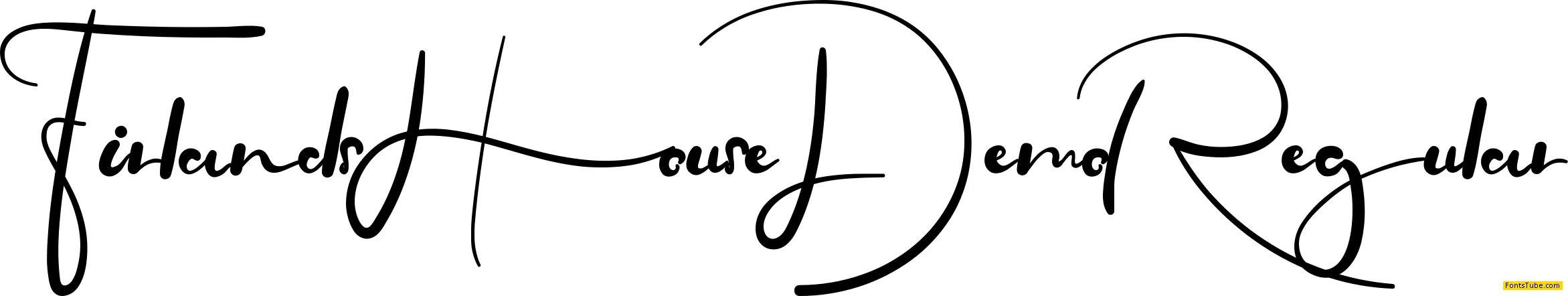 Firlands House Demo Font
