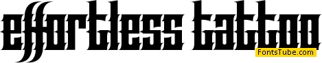 Effortless Tattoo Font