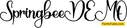 Springbee - Personal Use Font