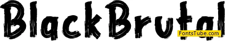 Black Brutal Font