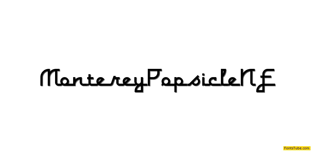 Monterey Popsicle NF Font