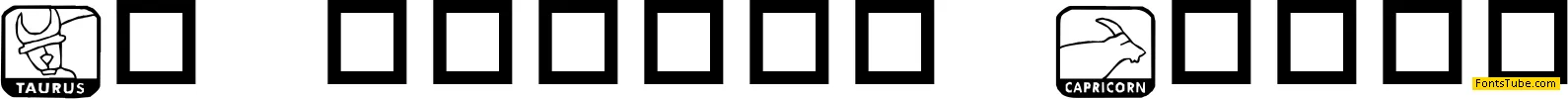 KR Zodiac Dings Font