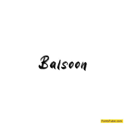 Balsoon Font