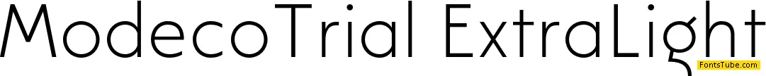 Modeco Trial Font Family