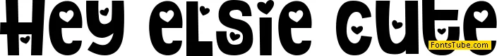Hey Elsie Font Family