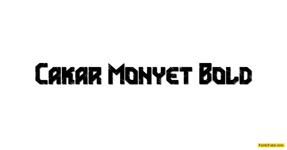 Cakar Monyet Font